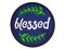Blessed Wheat Strands Multi-Color Embroidered Iron-On or Hook & Loop Patch Applique